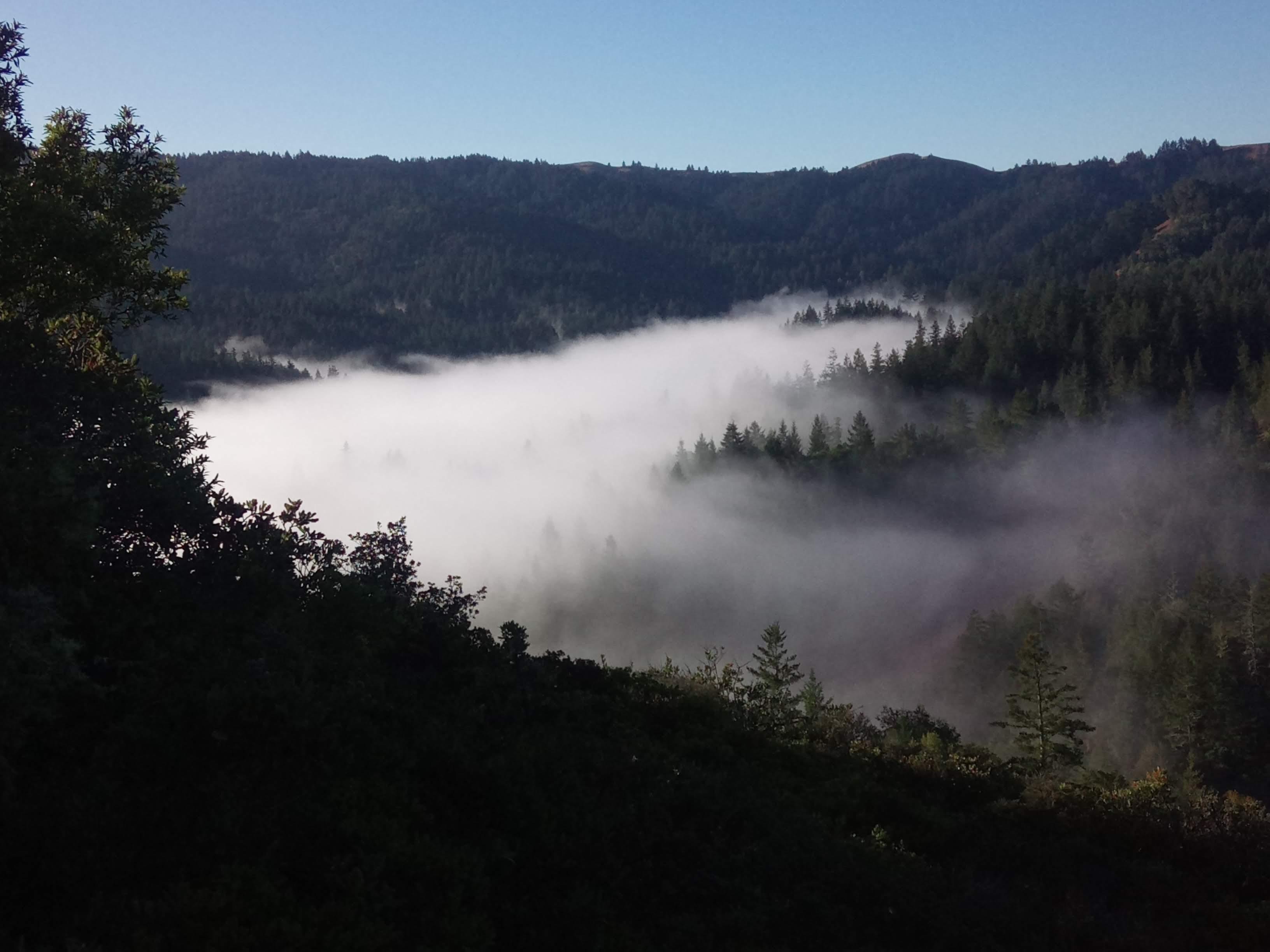 Starting early you can catch fog in valleys