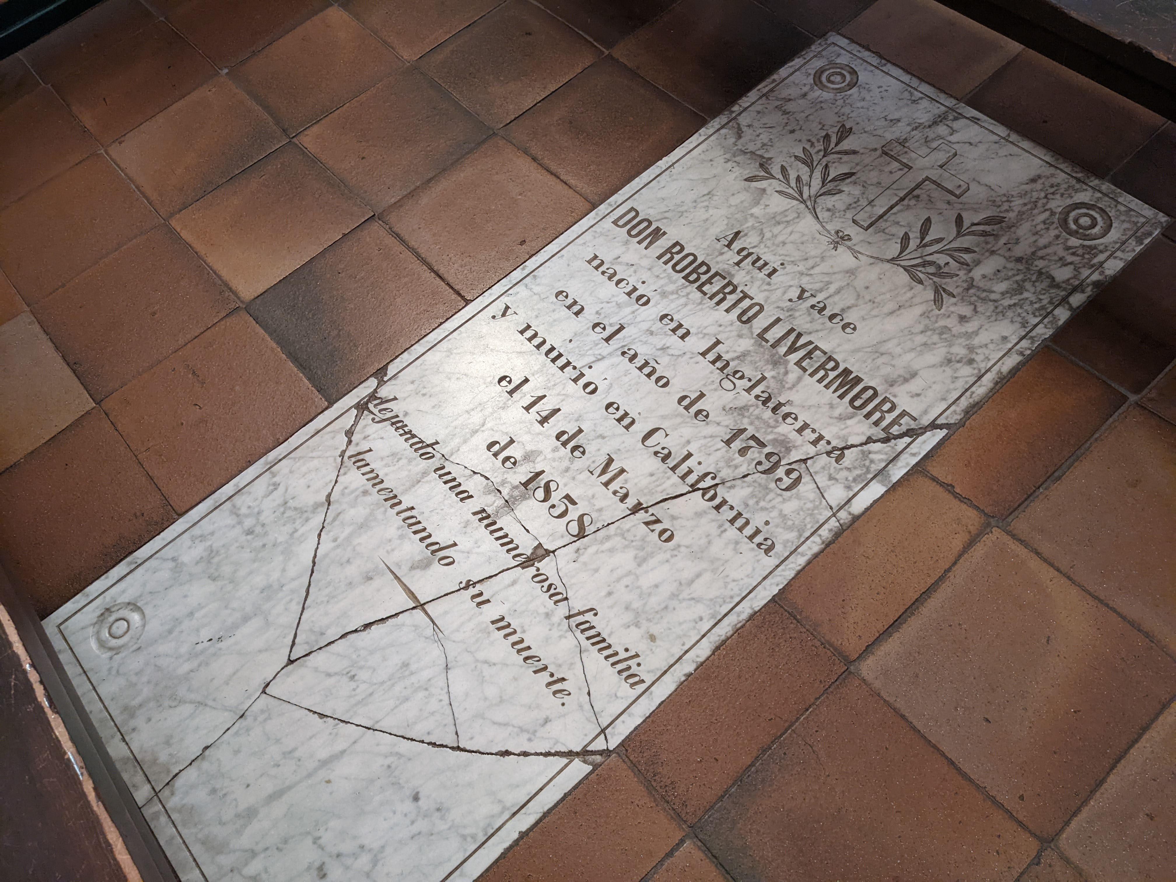 Robert Livermore’s grave