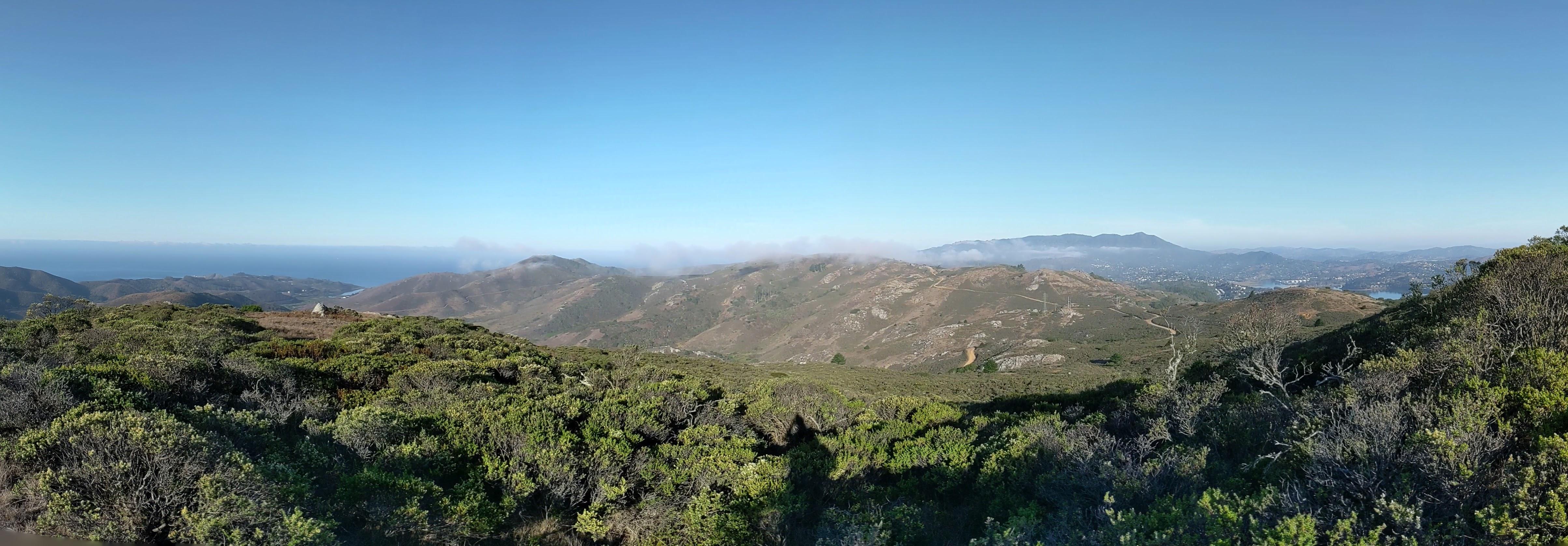 Richardson northern panorama - mount Tamalpais on the horizon
