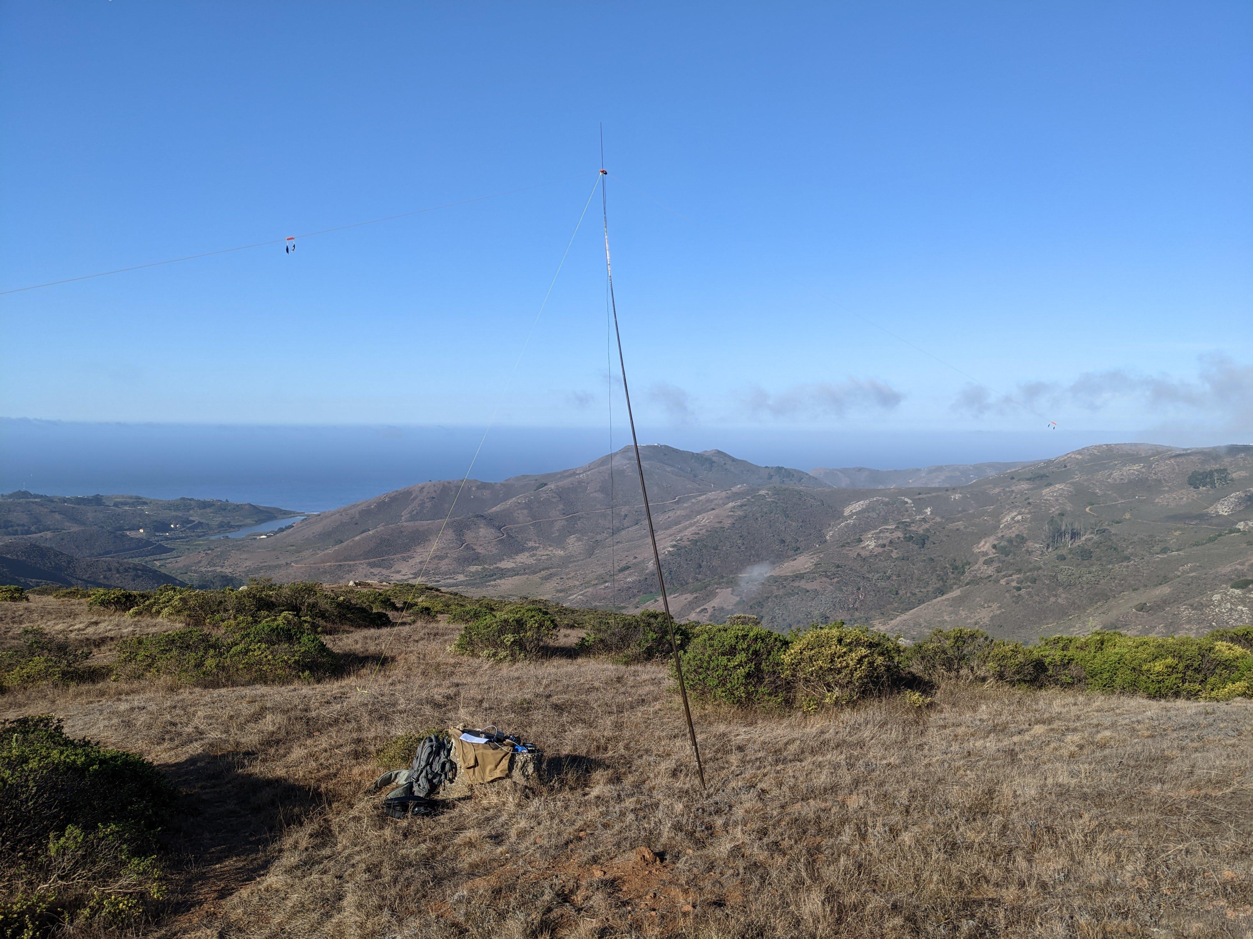 Portable shack - flat top allows for an easy antenna deployment